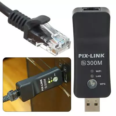 Adapter Wireless LAN Adapter Ethernet Cable WiFi Dongle For Samsung Smart TV 3Q • $22.71