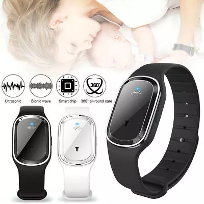 Ultrasonic Anti Mosquito Insect Pest Bug Repellent Repeller Bracelet Wrist Watch • $11.99