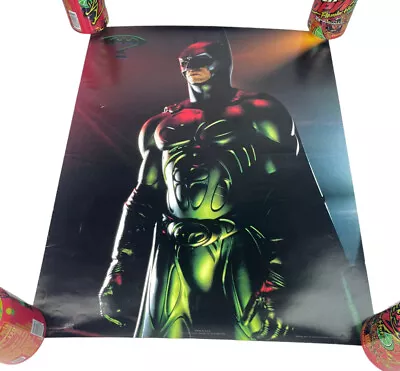 Vintage 90’s Batman Forever 16”x20” Movie Poster DC Comics Made In USA 1995 • $47.45