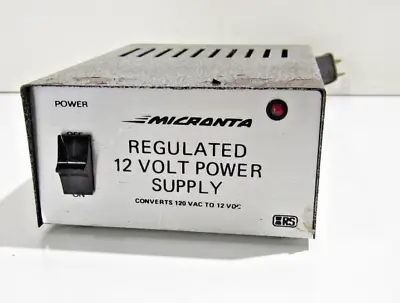 Vintage Micronta Regulated 12 Volt Power Supply #22-124A 13.8VDC-2.5A • $14.94