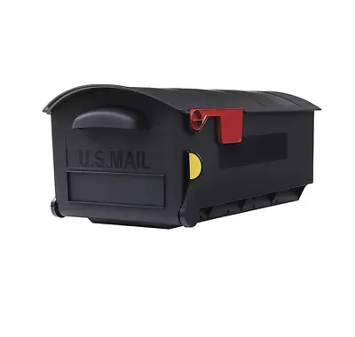 Architectural Mailboxes Patriot Large Plastic Post Mount Mailbox Black GMB515BAM • $34.39