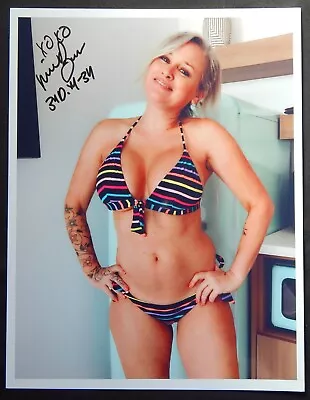 Michelle Baena Playboy Model SIGNED COLOR 8x10 PHOTO • $10