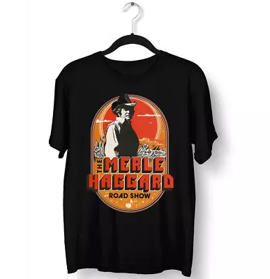 MERLE HAGGARD ROAD SHOW Shirt Classic Black Unisex Size S-5XL CC4687 • $22.79