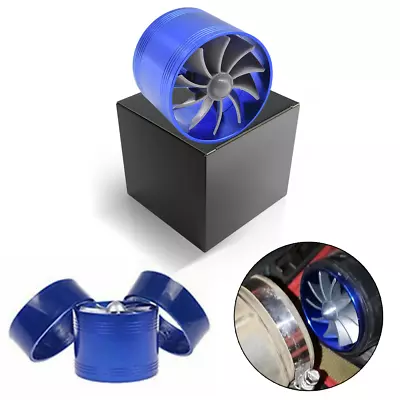 BLUE TURBONATOR Performance Turbo Air Intake Supercharger Fan Kit GAS SAVER • $19.99