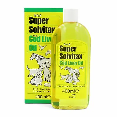 Super Solvitax Cod Liver Oil Vitamins For Dogs Ponies Cats Birds Small Pets • £11.48