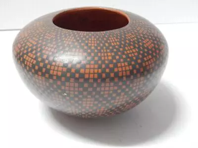 Vintage Mata Ortiz Casas Grandes Oranate Dsgn Pot Pottery - Armando Rodriguez • $50.05