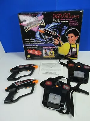 Vintage Working LASER COMMAND GAMING SET LAZER TAG Retro 1990s ASTRONOMICAL TOYS • £28.79