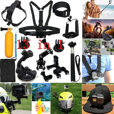 Accessories Starter Kit For Gopro Hero 7 6/fusion/5/Session/4/3/2/HD/HERO Camera • $18.99