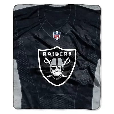 Oakland Raiders 50x60 Northwest Jersey Raschel Blanket NEW • $39.99