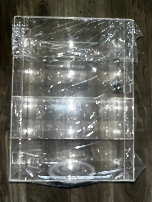 £65 • Buy High Gloss Clear Acrylic Display Case With Front Door & Security Lock