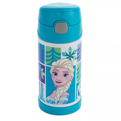 NEW Thermos Funtainer Frozen Vacuum Drink Bottle Blue 355ml • $22