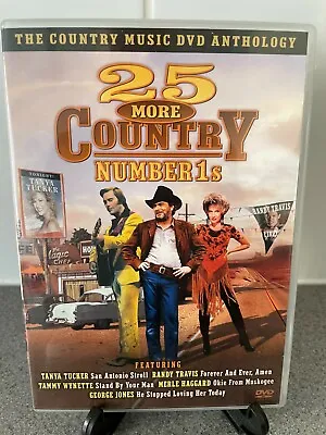 25 More Country Number 1's DVD Music Tanya Tucker Merle Haggard Tammy Wynette • £4.99