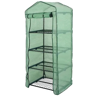 4 Tier Mini Portable Greenhouse Rack Stand Garden Green House Waterproof Outdoor • $36.58