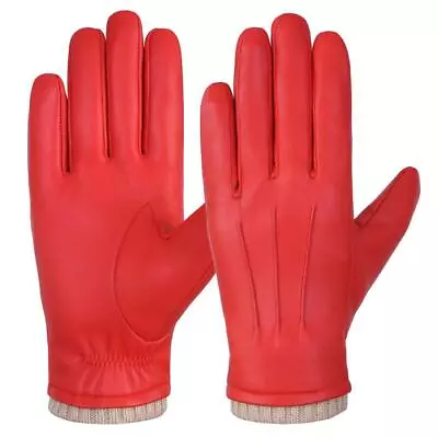 Men's Genuine Leather Winter Lined Gloves Made With Genuine Sheep Skin Leather • $18.99