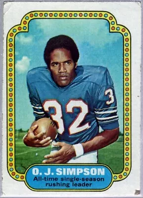 O.j. Simpson Buffalo Bills Hof Rb #1 Sp 1974 Topps Set Break Football Vintage • $0.99