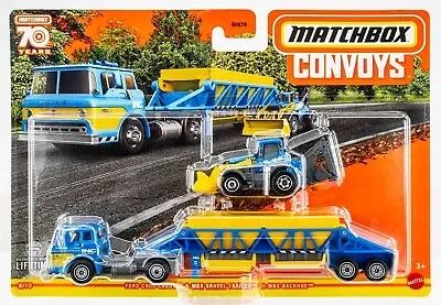 2024 Matchbox Convoys #8 Ford C900 | MBX Gravel Trailer | INC CONSTRUCTION | FSC • $10.99