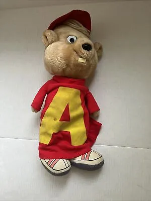 Vintage Alvin And The Chipmunks Pull String Talking Plush 16” Working 1983 • $9.95