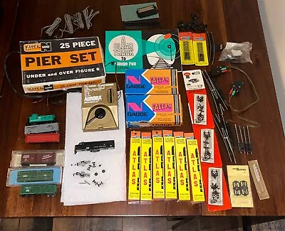 Large Lot Over 75 Pieces N Scale Gauge Train Track/Switches/Accessories/cars • $145.98