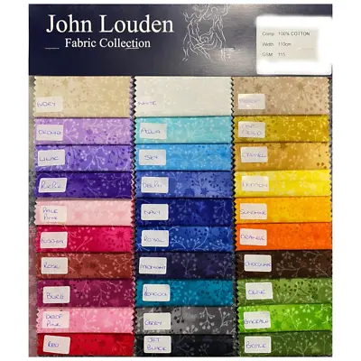 £3.55 • Buy 100% Cotton Fabric John Louden Flutter Cotton Blender Floral Flower Dress