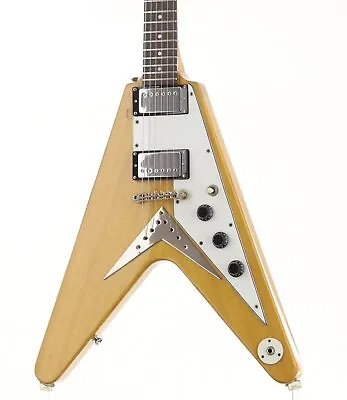 Electric Guitar Epiphone 1958 Korina Flying V Modified Brown Gig Bag USED • $489.62