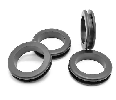 2 1/2” X 2” ID W 1/4” Outer Groove Rubber Grommet For Wire Panel Bushing  2 Pack • $13.81