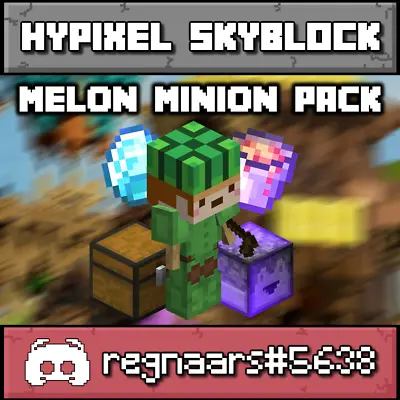 Hypixel Skyblock  | T11 Melon Minion Pack | Fast And Safe Delivery | • $1.99