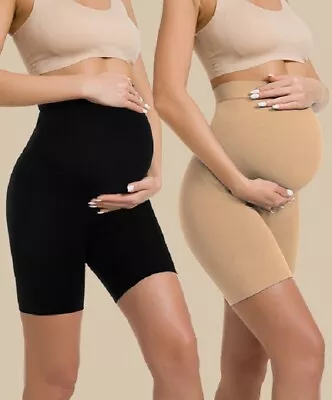 Maternity Shapewear Pregnancy Underwear For Dress High Waist Over Belly Bump • £12.99