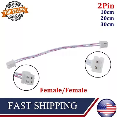 JST XH2.54mm 2 Pin Pitch Connector Cable Female To Female PCB Wire 10/20/30cm • $6.39