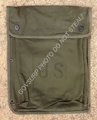 U.s. Army Military Field Pack Combat Od. Canvas Radio & Manuals Bag / Pouch  • $16.99
