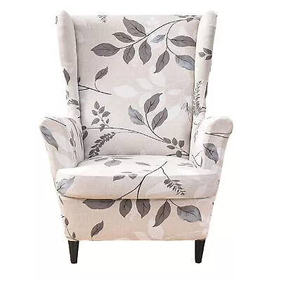 Wingback Chair Covers 2 Piece Stretch Spandex Sofa Slipcovers • $44.89