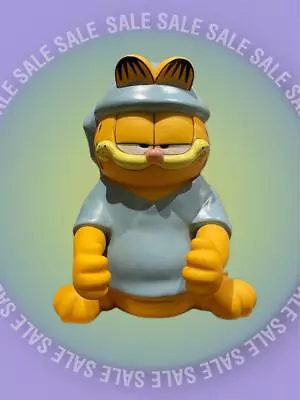 Garfield Piggy Bank Alarm Clock Vintage • $69.16