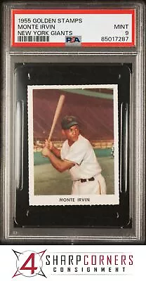 1955 Golden Stamps New York Giants Monte Irvin Hof Pop 4 Psa 9 B3912184-287 • $99.99