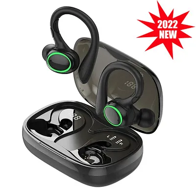 Bluetooth 5.1 Headsets Wireless Earphones Earbuds Headphones Stereo Ear Hook New • $7.99