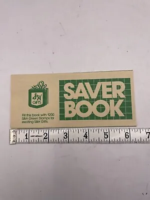 Vintage Unused S&H Green Stamps Quick Saver Book Sperry And Hutchinson Company • $5