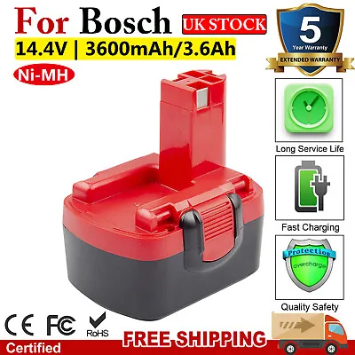 £16.99 • Buy 14.4V 3600mAh Battery For Bosch BAT140 BAT038 BAT040 BAT159 2607335533 PSR1440
