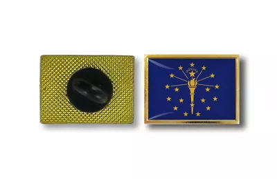 Pins Pin's Flag National Badge Metal Lapel Hat Button Vest Usa Indiana • $4.83