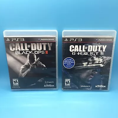 Call Of Duty PlayStation PS3 2 Game Lot Black Ops II & Ghosts • $13.99