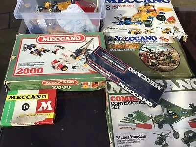 Meccano Mixed Sets Vintage Huge Job Lot Instruction Manuals   12kg • £130