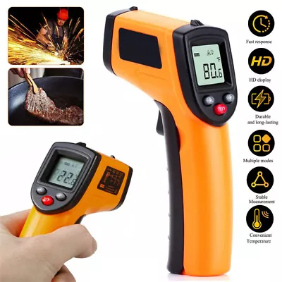 Kitchen Infrared Thermometer Non-Contact Digital Laser Temperature Gun -50℃～400℃ • $19.79