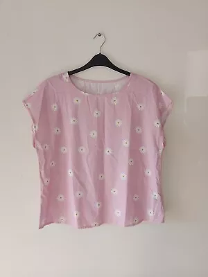 Shein Pink Daisy Top Size XL • £2