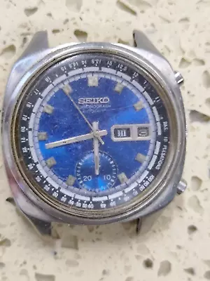 VINTAGE SEIKO PULSATION MEDICAL CHRONOGRAPH 6139 6022 Work & Stop Need Service • $449.96