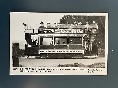Postcard Portsdown & Horndean Tram Terminus Pamlin • £3