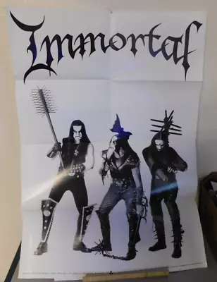 IMMORTAL-  3 PROMO POSTERS+STICKER Mayhem Darkthrone Marduk Emperor Abbath • $106.99