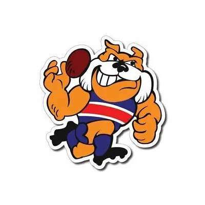 Western Bulldogs Sticker / Decal - Doggies Footy Football Beer Bar Man Cave 4x4 • $10.50