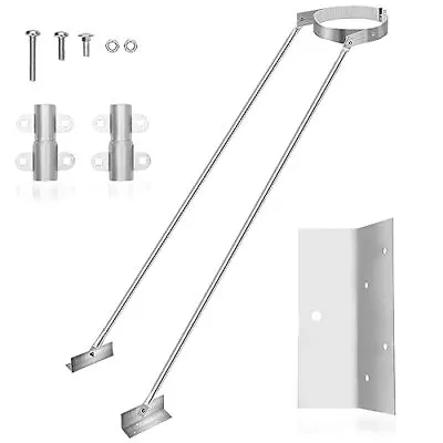 6DP-XRB 6  Extended Roof Bracket Kit Support Stainless Steel Chimney Stove  • $85.14