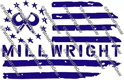 MillwrightAmerican FlagCaliper12 X8 MicrometerMillingCNCVinyl Decal • $14.65