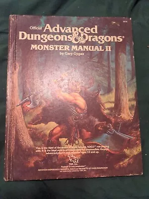 Dungeons & Dragons 1st Ed. MONSTER MANUAL II (2) - True 1st Print - VG Cond 1983 • $40