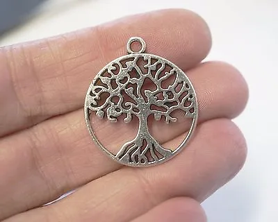 £2.19 • Buy 4 Tree Of Life Charms, Tree Charms, Pendants - 29mm - Antique Silver