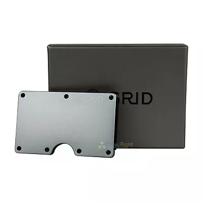 GRID Wallet Titanium Lightweight Aluminum W/ Money Clip RFID Blocking 2.2 Oz • $48.95