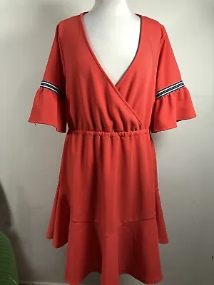 Rebel  Dress Womens Size 1X  Rust Orange • $29.99